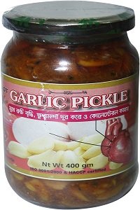 Hot Garlic Pickle ( Rosun Acher)  400 gm